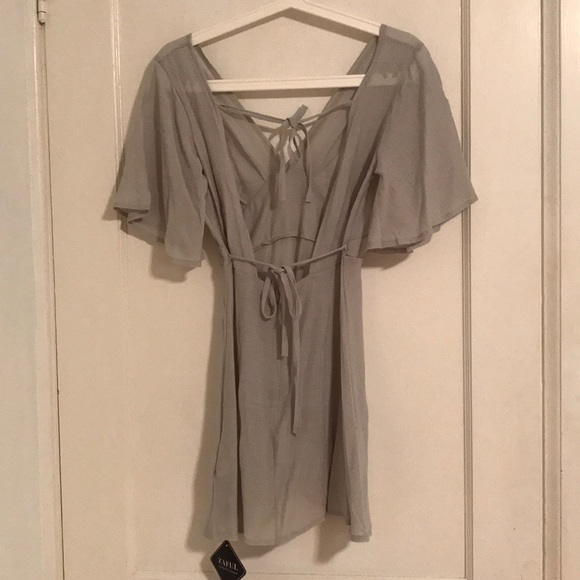 Sage Green Summer Dress - Picture 3 of 4